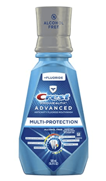 Crest Pro-Health Advanced Extra Deep Clean Mouthwash. It may passively help to prevent the Tonsil Stones.